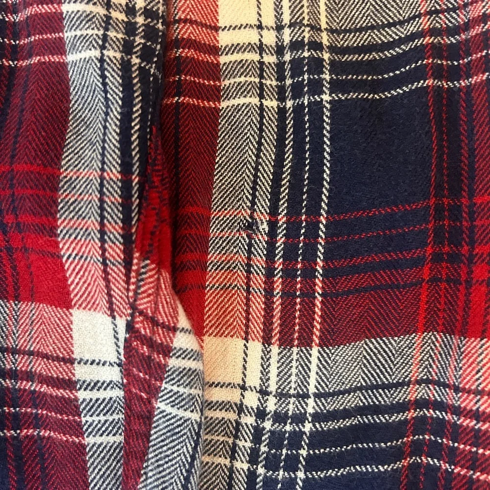 Rails Plaid Lennox Button Up Shirt Top M Navy Red - Picture 9 of 9